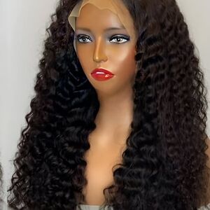 Curly Black Lace Front Wig